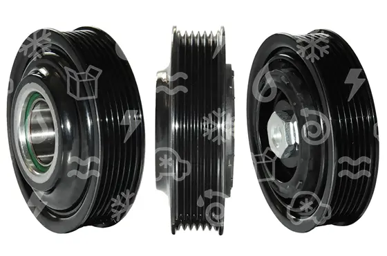 spojka pro kompresor DENSO, AUDI / SKODA / SEAT / VW – prům. 110 mm, PV6, 12V